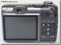 Canon Powershot A590 IS back